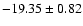 $-19.35\pm0.82$