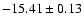 $-15.41\pm0.13$