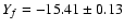 $Y_{f}=-15.41\pm0.13$