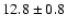 $12.8\pm0.8$