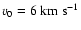 $v_{0}=6~ \rm km~ s^{-1}$