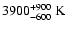 $3900_{-600}^{+900}~{\rm K}$