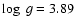 $\log~ g=3.89$