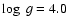 $\log~ g=4.0$