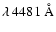 $\lambda\:4481~\textrm{Å}$