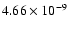 $4.66 \times 10^{-9}$