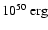 $10^{50}~{\rm erg}$