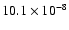 $10.1\times10^{-8}$