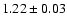 $1.22\pm0.03$