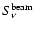 $S_{\nu}^{\rm beam}$