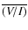 $\overline{(V/I)}$