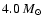 $4.0~M_\odot$