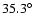 $35.3^{\circ}$