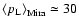 ${\langle p_{\rm L}\rangle}_{\rm Mira} \simeq 30$