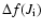 $\Delta f(J_{\rm i})$