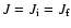 $J=J_{\rm i}=J_{\rm f}$