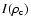 $I(\rho_{\rm c})$