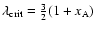 $\lambda_{\rm crit}={3\over
2}(1+x_{\rm A})$