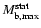 $M_{\rm b,max}^{\rm stat}$