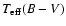 $T_{\rm eff}(B-V)$