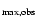 $_{\rm max,obs}$