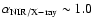 $\alpha_{\rm NIR/X-ray}\sim1.0$