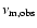 $\nu _{\rm m, obs}$