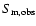 $S_{\rm m, obs}$