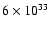 $6\times10^{33}$