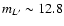 $m_{L'}\sim12.8$