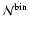 ${\cal N}^{\rm bin}$