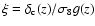 $\xi=\delta_{\rm c}(z)/\sigma_8 g(z)$
