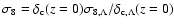 $\sigma_8=\delta_{\rm c}(z=0)\sigma_{8,\Lambda}/\delta_{\rm c,\Lambda}(z=0)$
