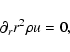 \begin{displaymath}\partial_rr^2\rho u=0,
\end{displaymath}
