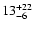 $\rm 13^{+22}_{-6}$