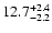 $\rm 12.7^{+2.4}_{-2.2}$