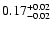 $\rm0.17^{+0.02}_{-0.02}$