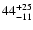 $\rm 44^{+25}_{-11}$