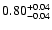 $\rm0.80^{+0.04}_{-0.04}$