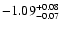 $\rm -1.09^{+0.08}_{-0.07}$
