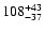 $\rm 108^{+43}_{-37}$