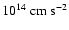 $10^{14}~\rm cm~s^{-2}$