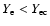 $Y_{\rm e}<Y_{\rm ec}$