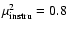$\mu^2_{\rm instru}=0.8$