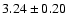$3.24\pm0.20$