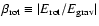 $\beta_{{\rm rot}} \equiv \vert
E_{{\rm rot}} / E_{{\rm grav}} \vert$