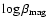 $\log \beta_{{\rm mag}}$