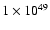 $1 \times 10^{49}$