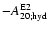 $-A^{{\rm E}2}_{20;{\rm hyd}}$