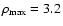 $\rho_{{\rm max}} = 3.2$